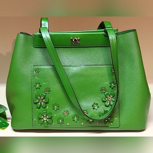 KORS Michael Kors Meredith Floral | True Green | Lg. Tote | Shoulder bag - Picture 5 of 12
